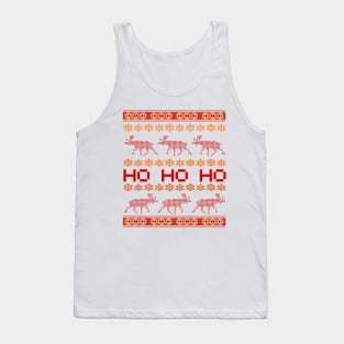 Ugly Sweater Christmas Reindeer Tank Top